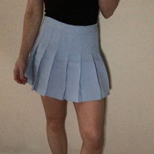 NWT baby blue tennis skort